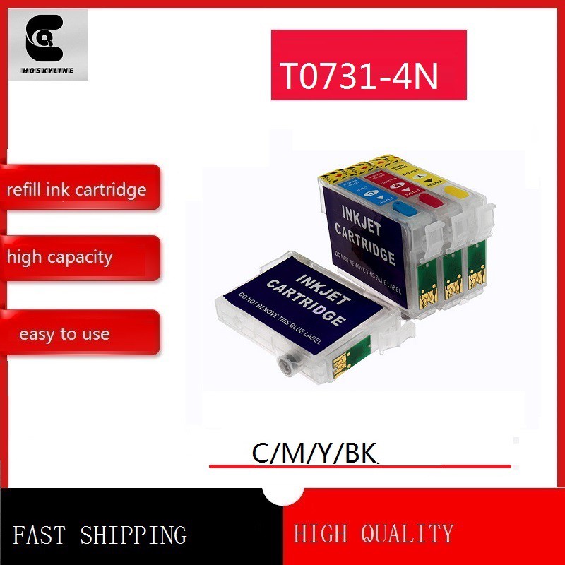 73 73n T0731 0734 Refillable Ink Cartridge For Epson T10 T11 T20 Tx100 Tx109 Tx200 Printer