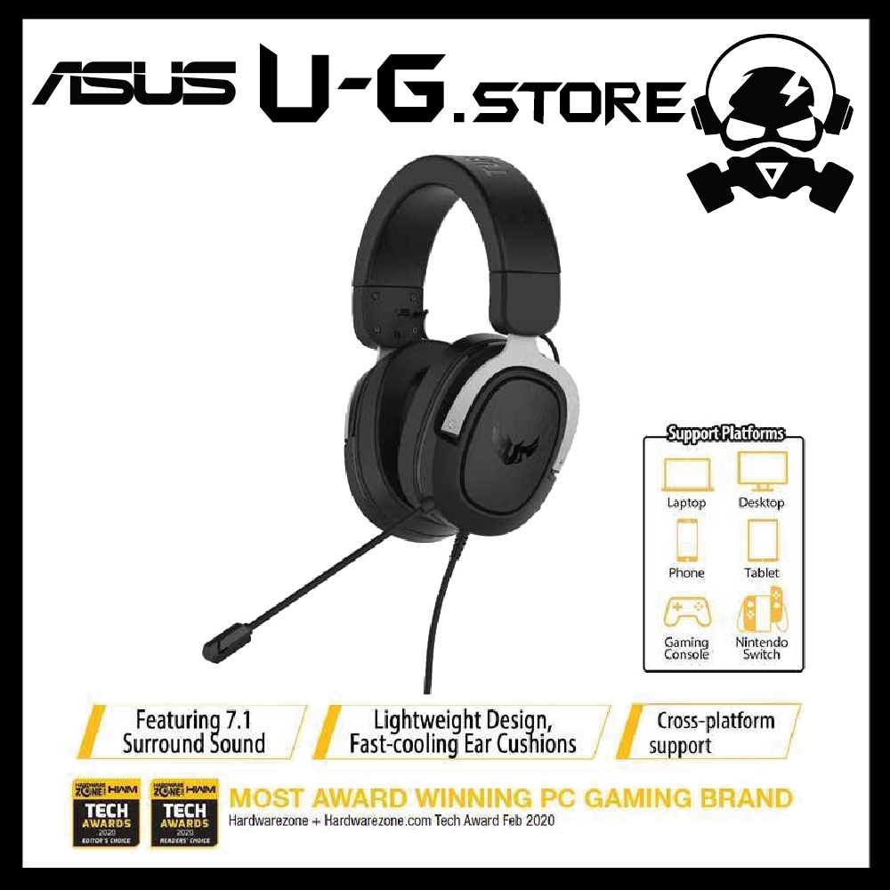 Asus TUF Gaming Headset tuf H3 for PC, PS4, Xbox One and Nintendo