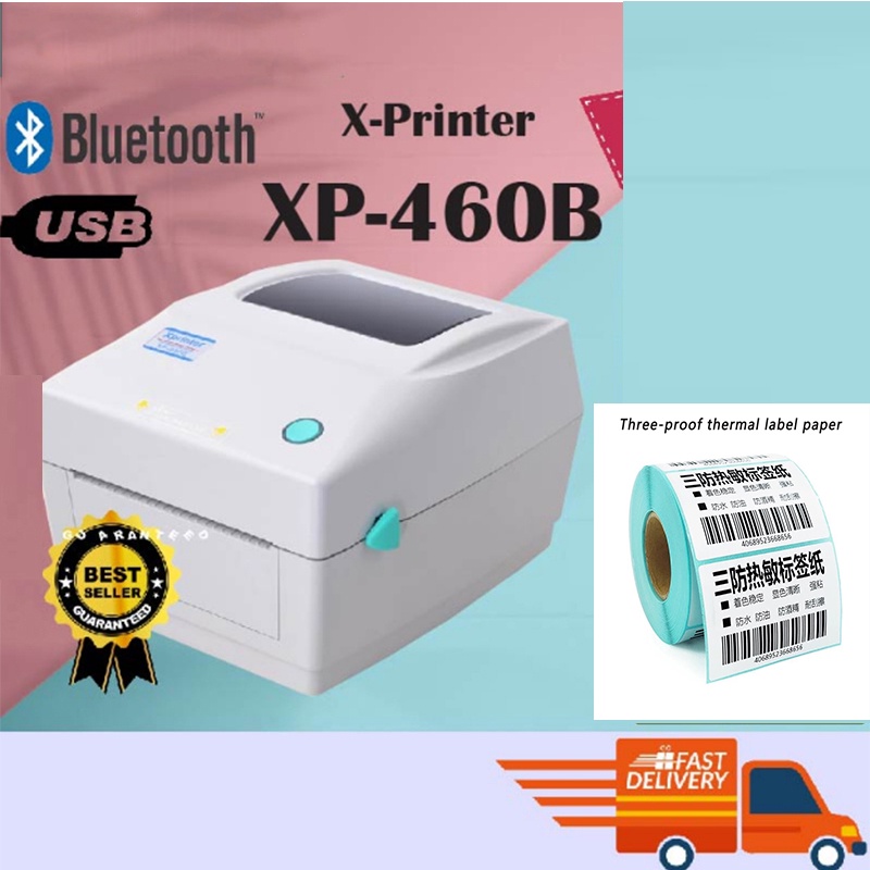 [Malaysia Spot] Thermal Printer A6 Bluetooth Xprinter 460B Bill of