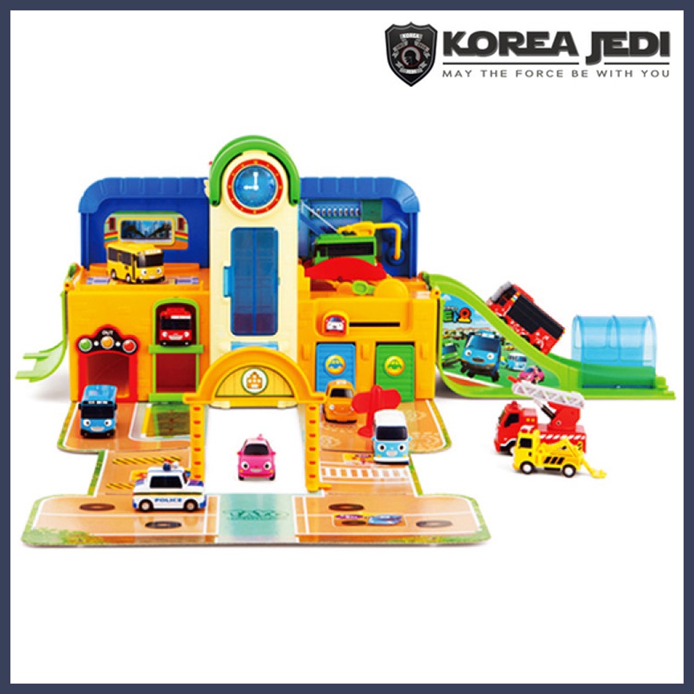 ★Little Bus Tayo★ School Play Set Garage Toy with Mini Car Tayo Bus 1pc for Baby Kids /Compatible with Tayo Special Friends Mini Car Set Series