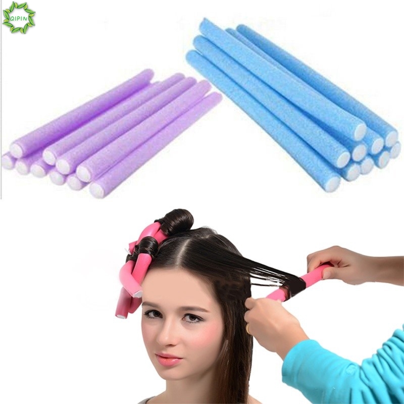 Qipin 10pcs/set DIY Hairdress Magic Bendy Hair Styling Twist Curler Spiral  Curls Hair Rollers Tool | Shopee Malaysia