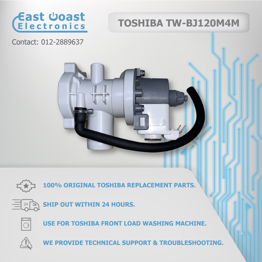 (ORIGINAL) TOSHIBA TWDBJ120M4M Drain Pump Shopee Malaysia