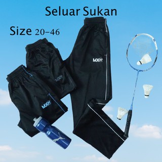 SC#(Unisex)TrackSuit /Seluar Sukan Budak&Dewasa Size 20-46/Track Bottom Jogging Pants