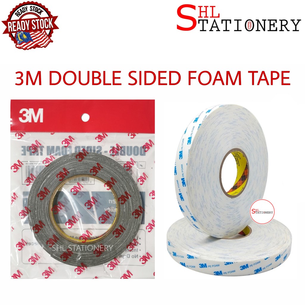 3m Super Strong Pe Double Sided Foam Tape 10mm 18mm 24mm X 9y Long Lasting Multipurpose Mounting Tape Shopee Malaysia