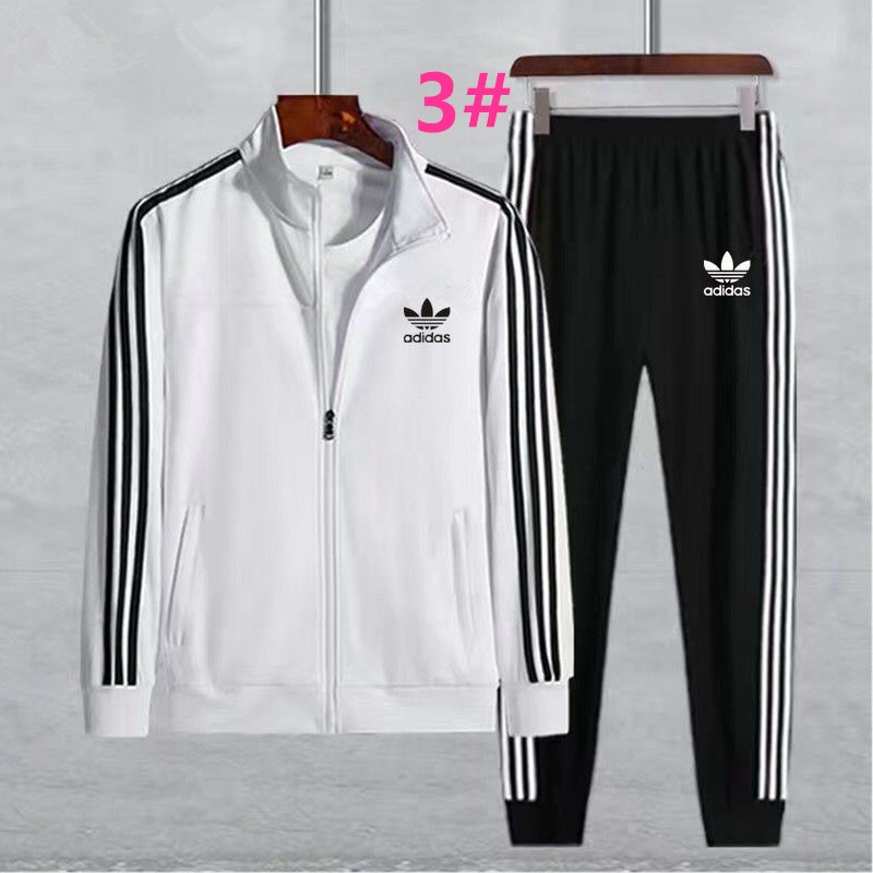 Adidas jacket + trousers two-piece fashion trend casual sportswear men ...