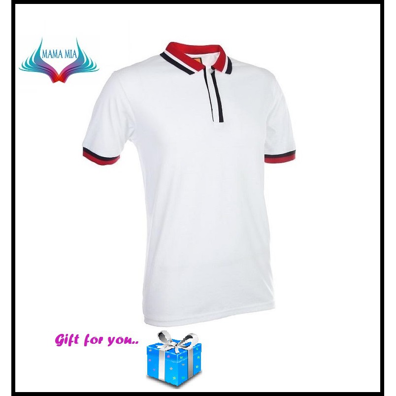  Baju  Kolar Polo  Shirt OREN SPORT SJ04 White Shopee  