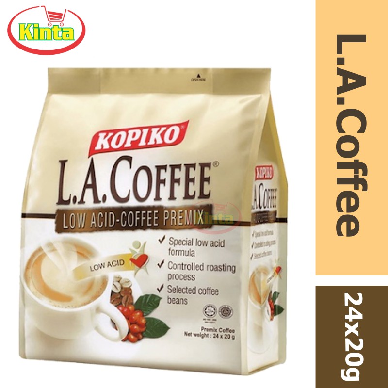 [HALAL]Kopiko L.A. Coffee Low AcidCoffee Premix 24 x 20g Shopee Malaysia