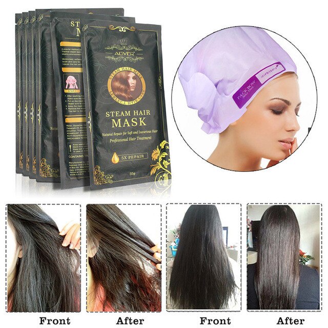12H Shipping Hair Repair Mask Steam Prevent Dry Anti-Hair Loss Cream Care  Color Protection Moisturizing Nutrition Soft | Shopee Malaysia