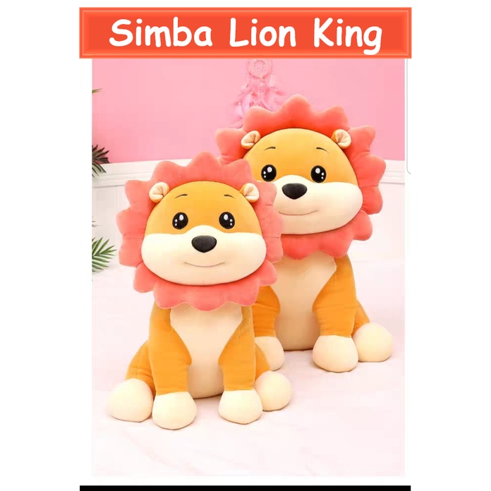 [READY STOCK MY]Big Lion King 50cm Soft Toy Simba Bantal Pillow Mainan Plush Stuffed Toy Cute Baby Toy Boy Reduce Stress