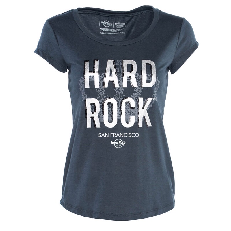 [Original] HRC Hard Rock Cafe SAN FRANCISCO:M | PARIS:XL | NEW YORK:XL | Women's Couture Sequined Crown Tee T-Shirts