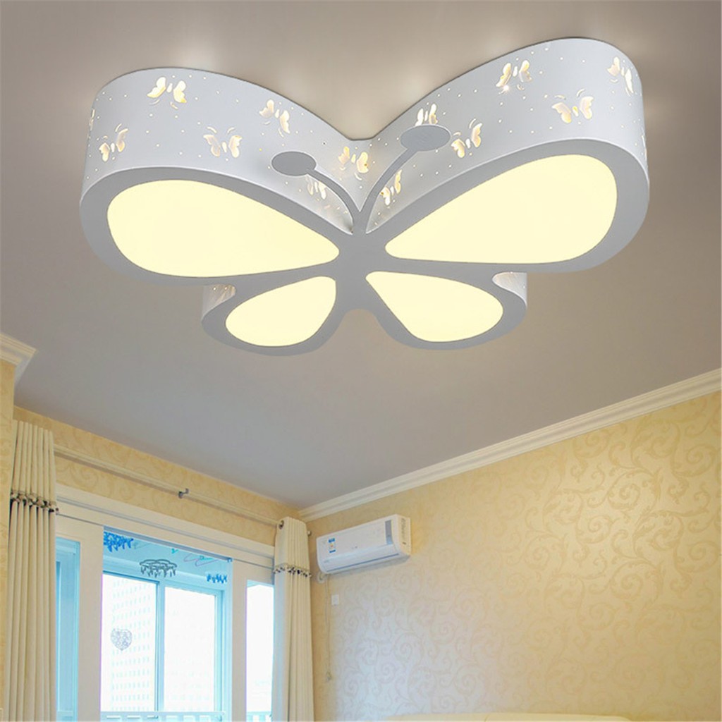 Hl 220v 24w Acrylic Led Butterfly Ceiling Lamp Pendant Light Xmas Decor