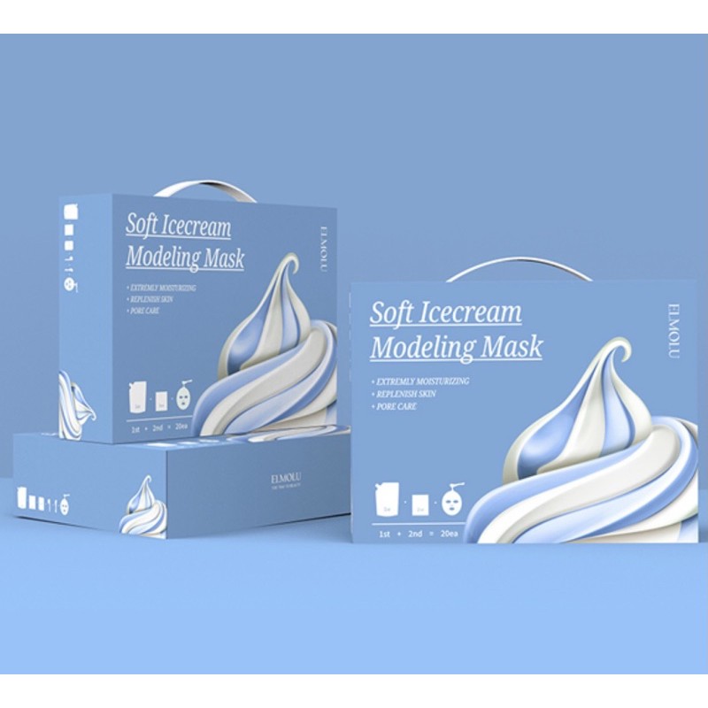 ELMOLU Soft Ice Cream Modelling Mask One Set | Shopee Malaysia
