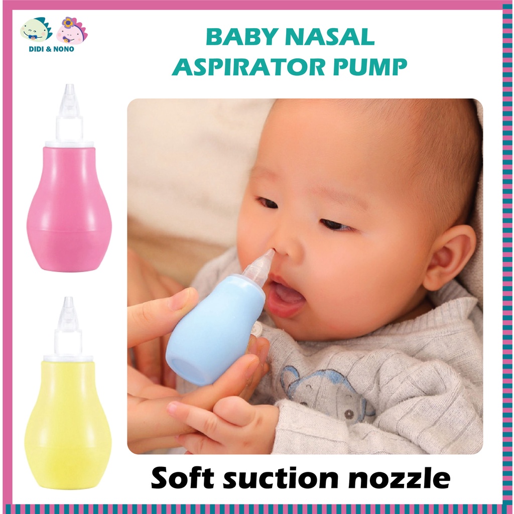 Baby Air Pump Silicone Nasal Vacuum Aspirator Suction Nose Cleaner