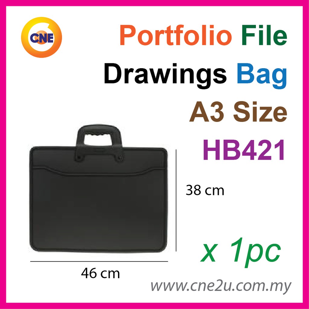 Portfolio File / Drawing Bag A3 / Seminar Bag HB421 / A3 Bag /Business Briefcase / Portfolio File Bag /