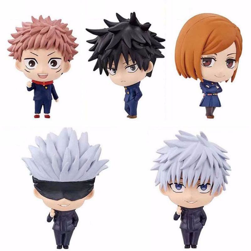 Jujutsu Kaisen Action figure Anime Manga Figures Collection Toy Figurine Cute Yuji Satoru Megumi Toge Nobara