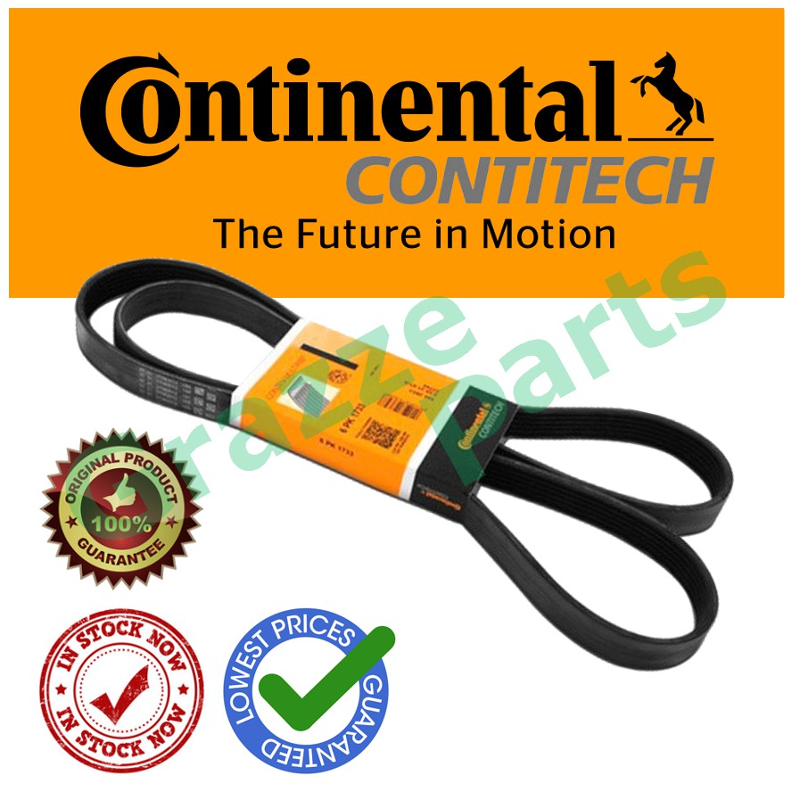 Continental Contitech Serpentine / Rib Belt 6PK1257 for Hyundai Accent 20122014 Elantra MD Kia