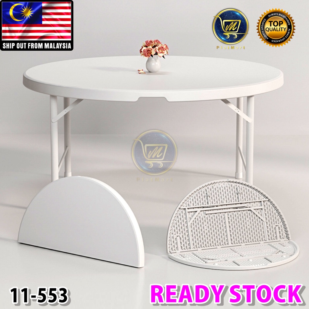 PlatMart [READY STOCK] 4FT Foldable Banquet Round Table Event