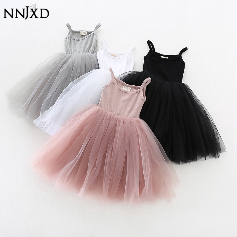 NNJXD Baby Girl Dress Princess Sling Birthday Kids Clothes slave girl clothes