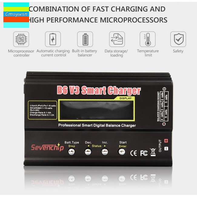 IMAX B6 80W 6A Charger/Discharger 1-6 Cells – Prayog India