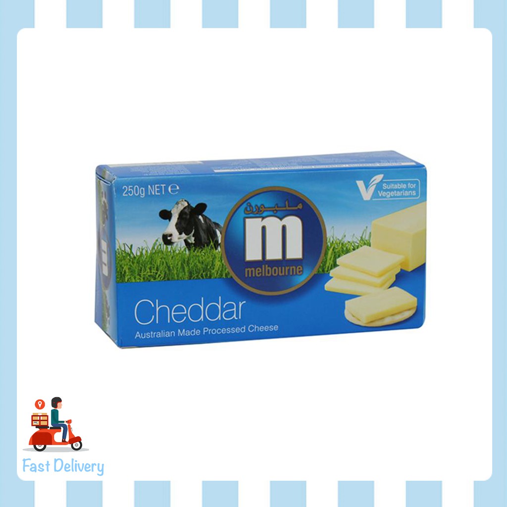 MELBOURNE PROCESSED CHEDDAR CHEESE BLOCK 250GM Shopee Malaysia