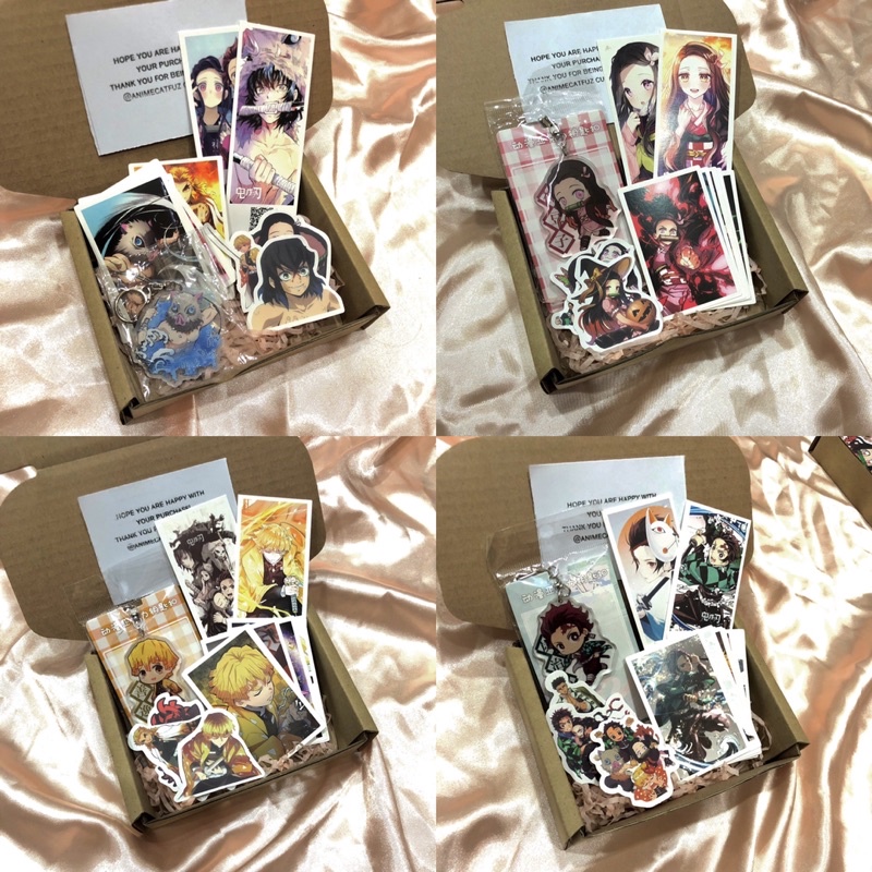 ANIME Demon Slayer RM10 Set Boxes Nezuko Tanjiro Inosuke Zenitsu ...