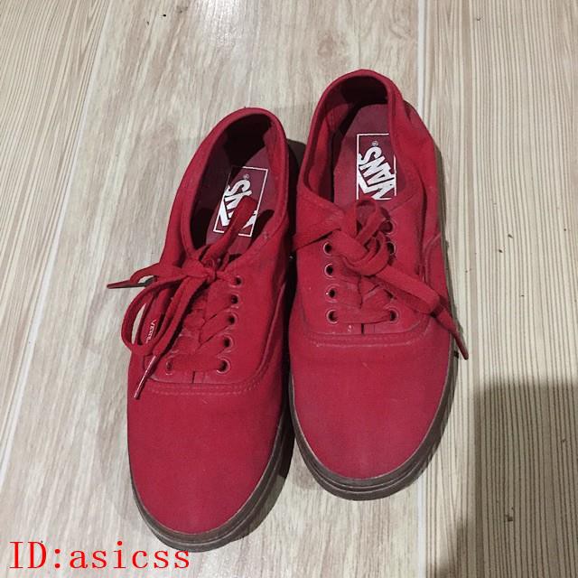 vans authentic red gum