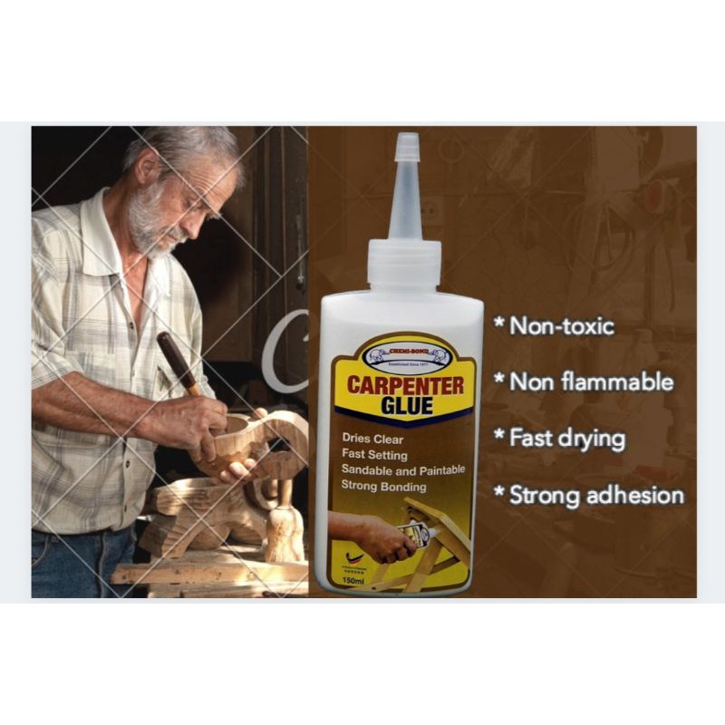 Chemi Bond Carpenter Glue White150ml Gam Kayu Putih 木工胶 104737 Shopee Malaysia