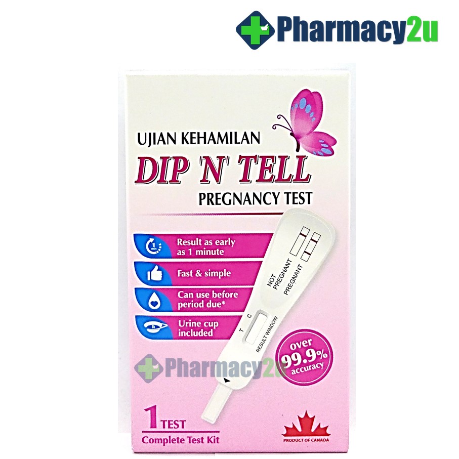 Dip n tell pregnancy test