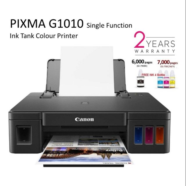 CANON G1010 G1020 G2010 G3010 Refillable ink tank printer ( Ink GI 790) Optional Model G2010