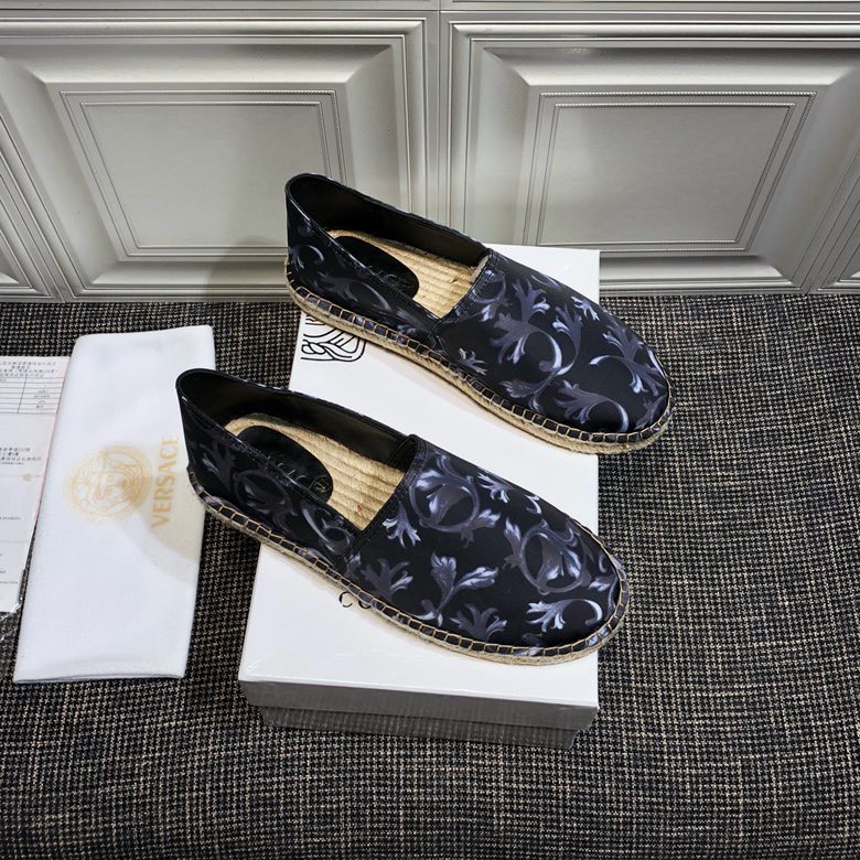 versace flat shoes