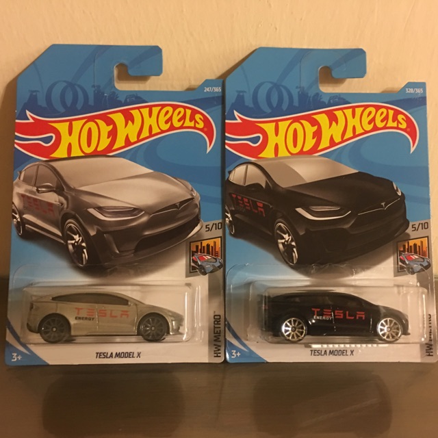 Hot Wheels Lot Of 2 Tesla Model X