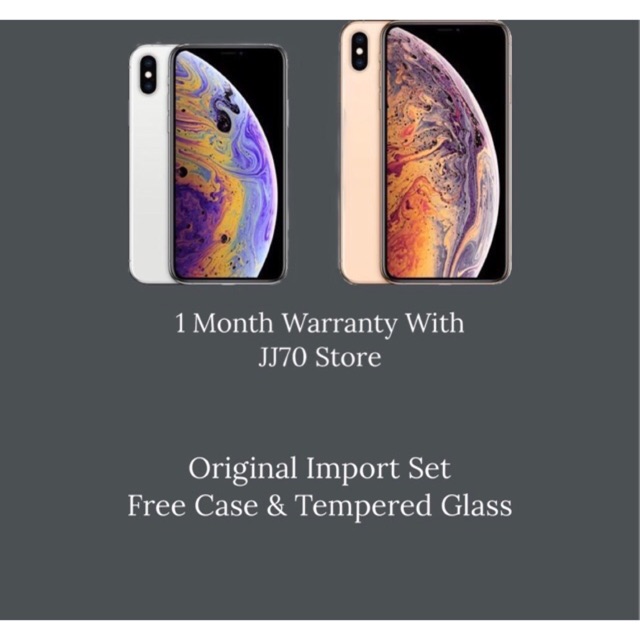 Original Apple Iphone Xs Xs Max 64gb 256gb Used Set 99 Like New Shopee Malaysia