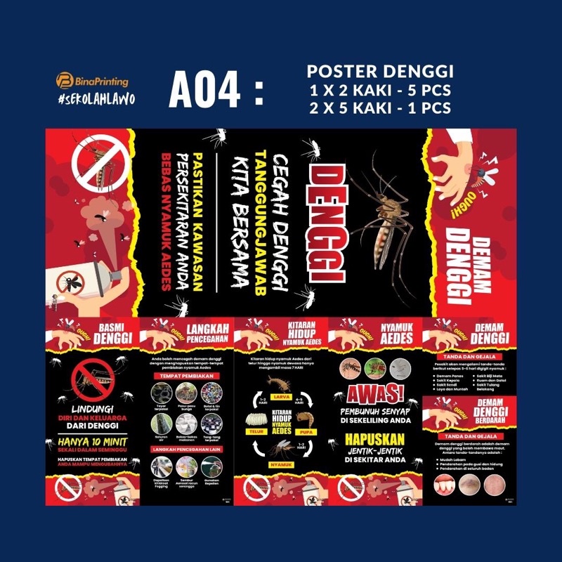 POSTER DENGGI-A004 READY STOCK | Shopee Malaysia