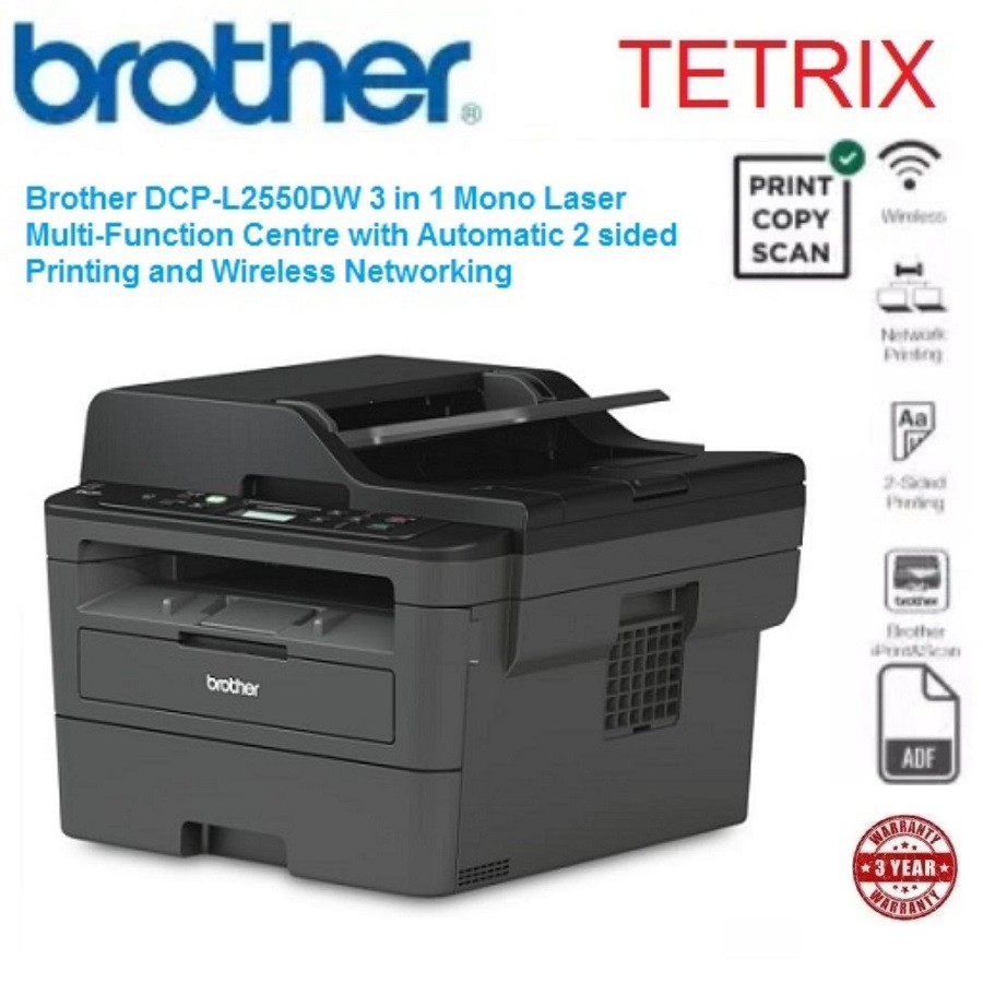 Brother DCP-L2550DW 3 in 1 Mono Laser Wifi Network Scan ...