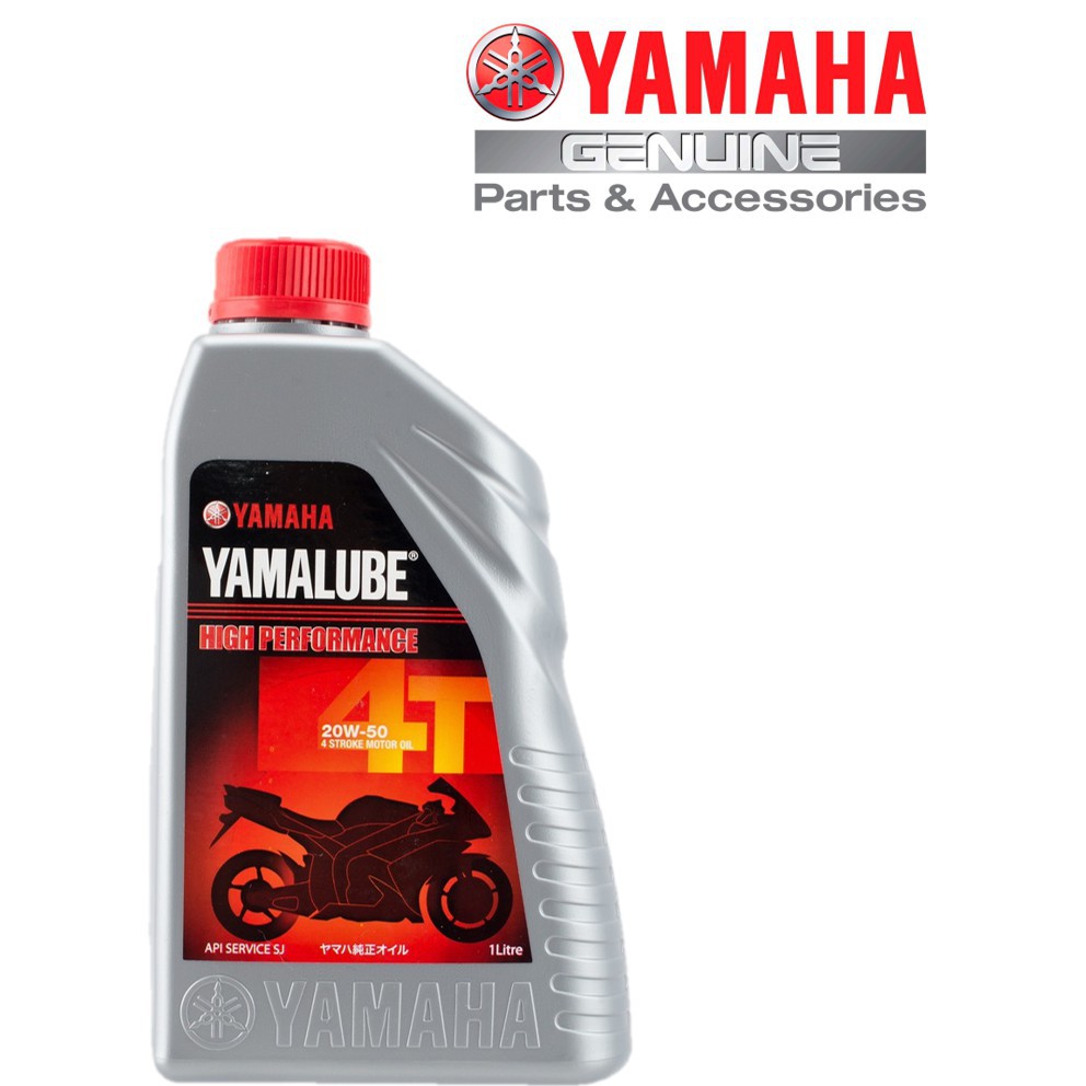 Yamaha Yamalube 20w50 4t High Performance Motor Oil 0 85l 1l Liters Minyak Hitam 100 Original Engine Oils