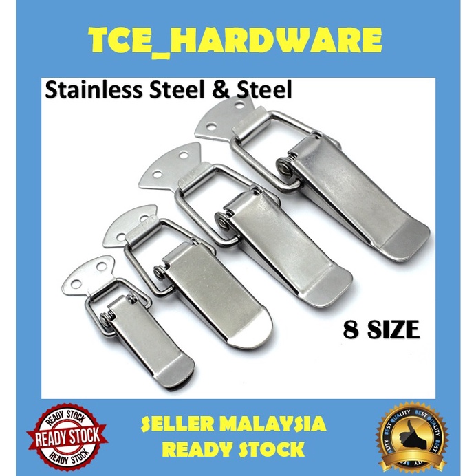 Universal Car Bumper Bonnet Lock Clip Snap Lock Stainless Steel & Steel Bumber Klip Bumper Kereta