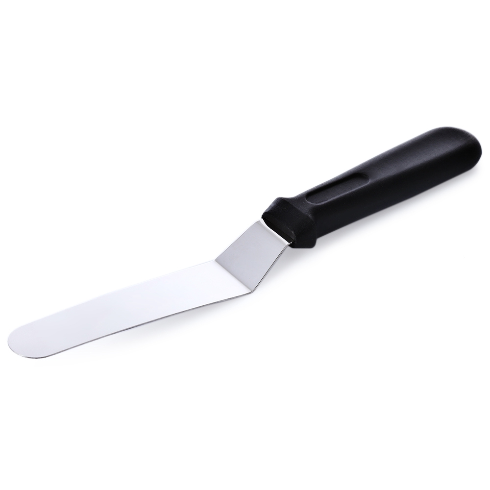 DIY Cake Cream Spatula Butter Fondant Blade Angled Scraper Smoother Smudge Tool