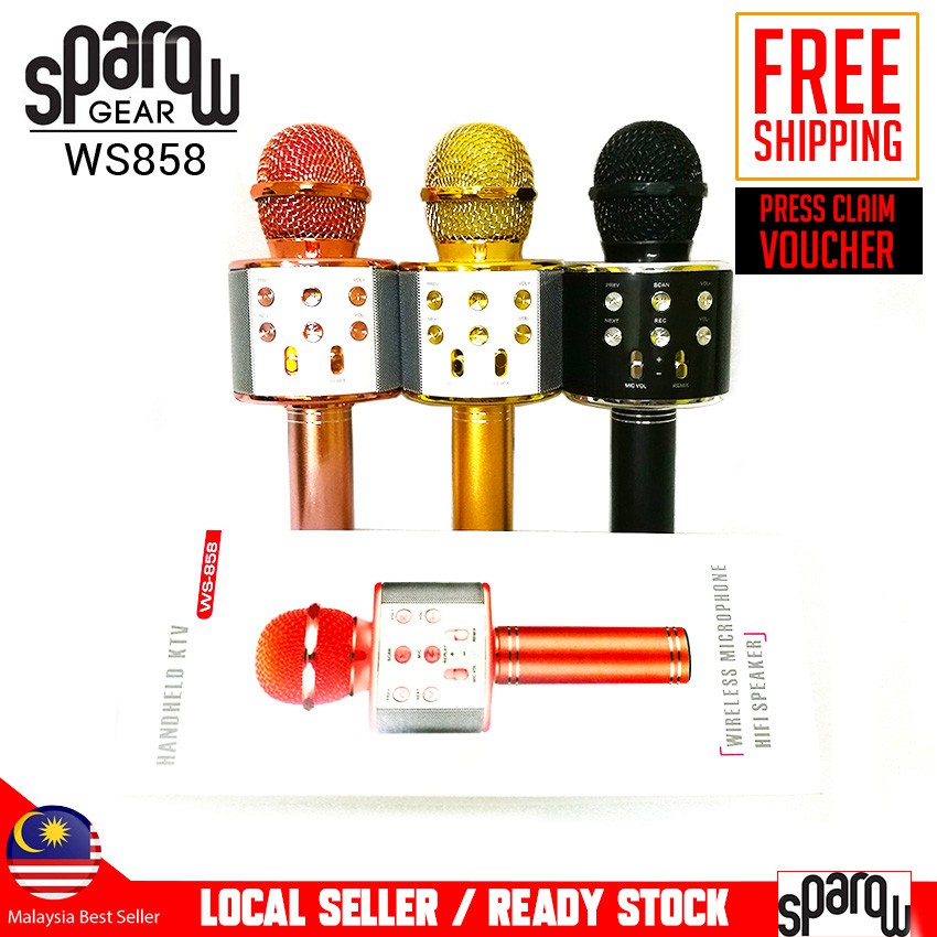 karaoke mic and speaker