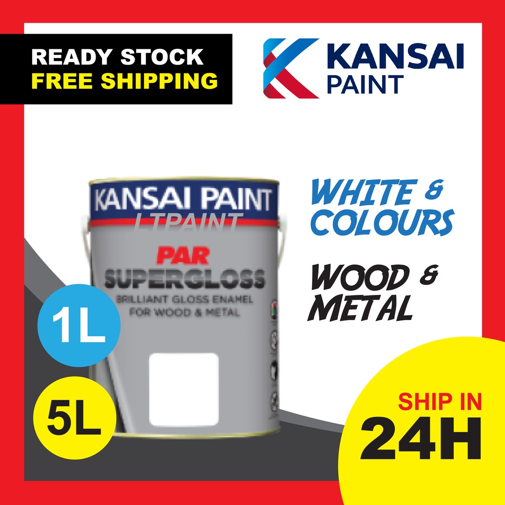 Kansai PAR Supergloss 1st Grade 1L/5L Cat kayu(wood)/besi(steel