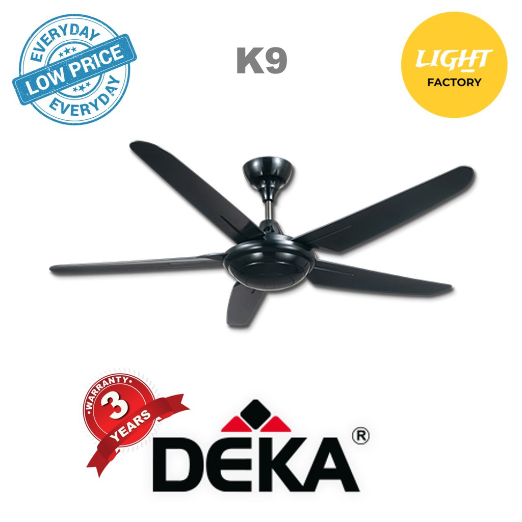 Deka K9 56 Remote Control Ceiling Fan K9 Black Shopee Malaysia