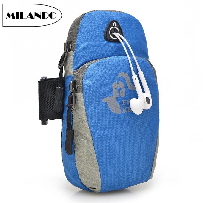 MILANDO Sport Travel Waterproof Arm Bag Band with 2-Zipper Closure Phone Bag Beg Sukan Beg (Type 1)