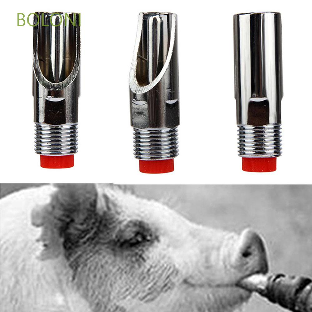 [COD] Practice Pig Nipple Automatic Waterer Useful Drinking Instrument Sheep Drinker Portable Stainless Steel Farm Equipment Brand New Farm Garden Thickening Animal Water Feeder Supply/Multicolor/1Pcs