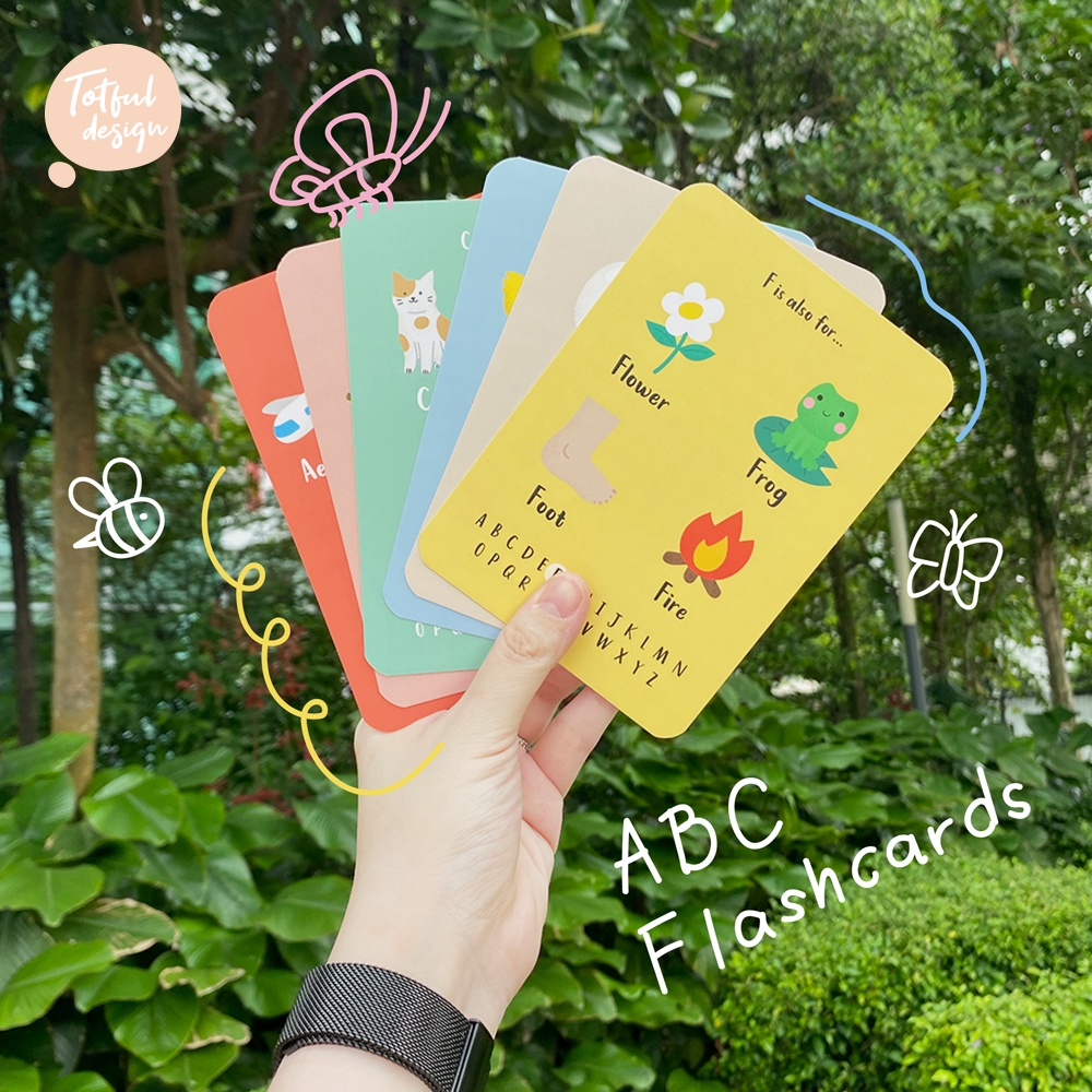 Totful Design ABC Flashcards For Toddlers Alphabet Flashcards Early