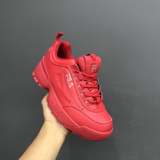 fila shoes disruptor red