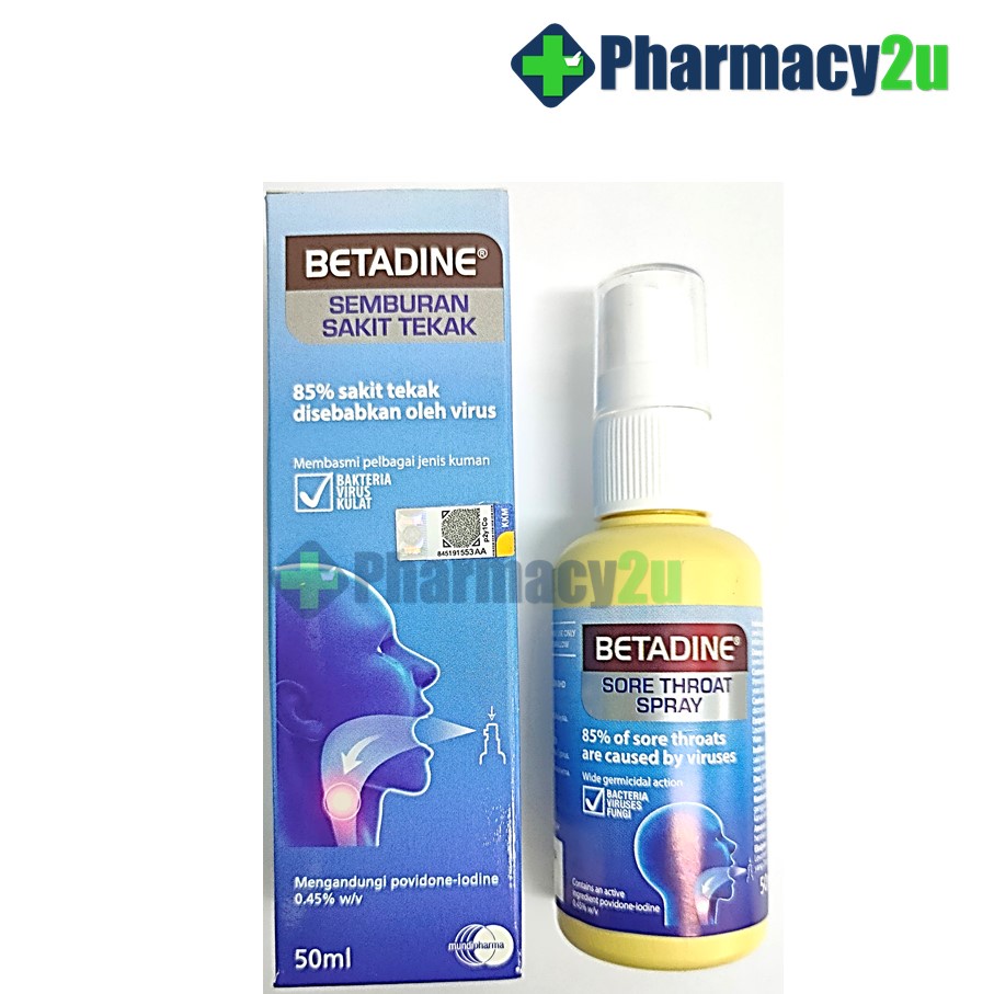 BETADINE SORE THROAT SPRAY 50ML *EXP 06/2025* Shopee Malaysia