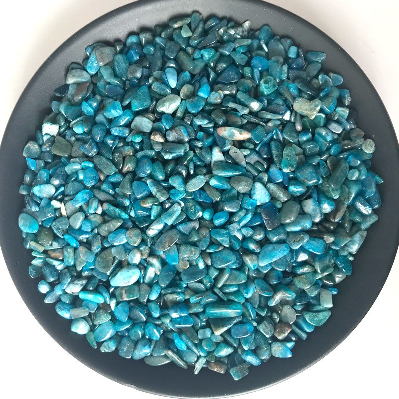 100g Pack Blue Apatite Natural Stone Gravel Fish Tank Rock