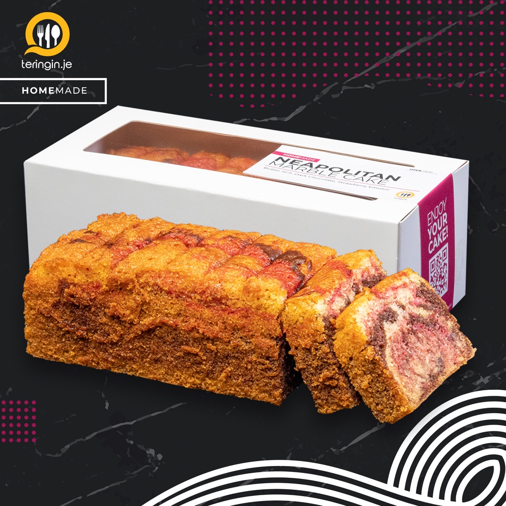 🔥 [TERINGIN.JE] Neapolitan Marble Cake 🔥