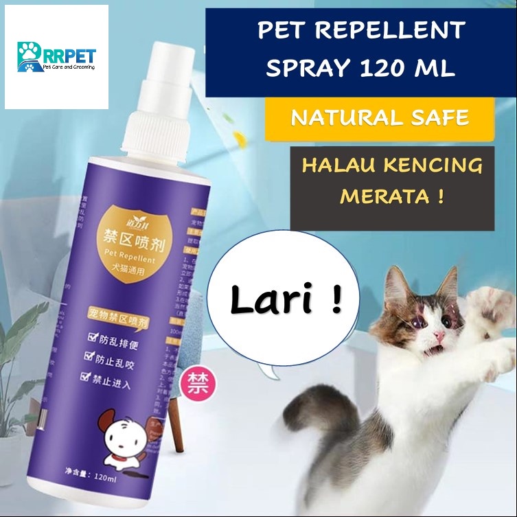 Repellent Spray Penghalau untuk Masalah Kucing & Anjing yang berak