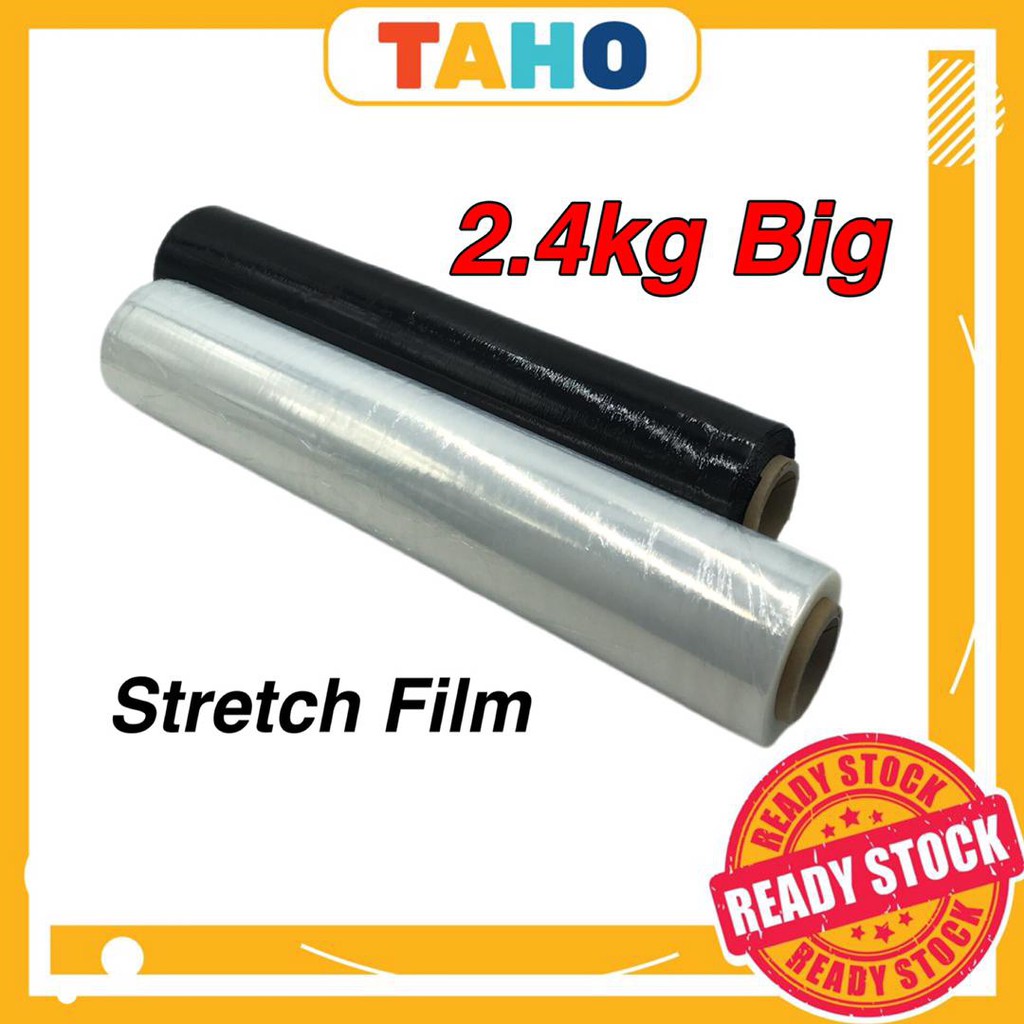 Stretch Film Clear 2.4kg Stretch film Black Wrap / 500mm / Packing
