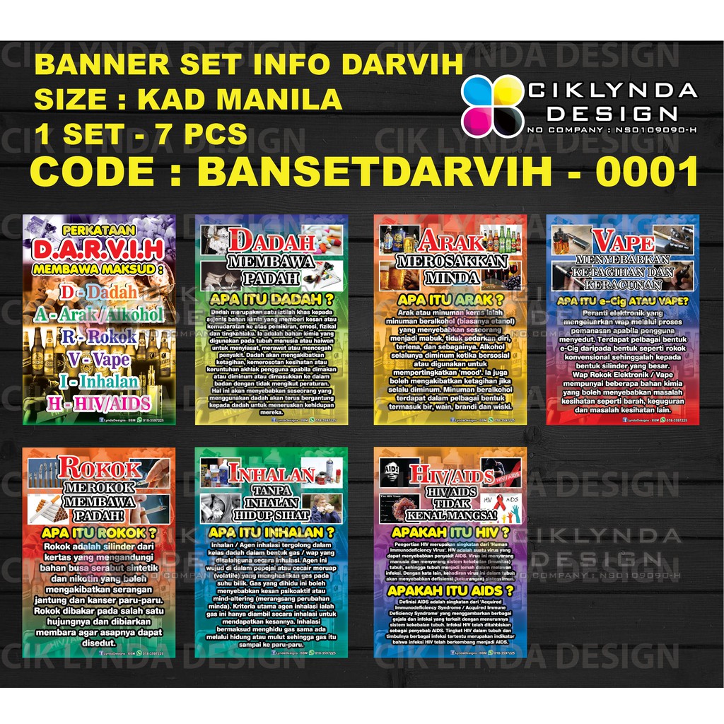 PRE-ORDER - BANNER KOLEKSI SET INFO DARVIH (PPDa) | Shopee Malaysia